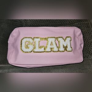 Pink GLAM Embellished Cosmetic Bag NWT